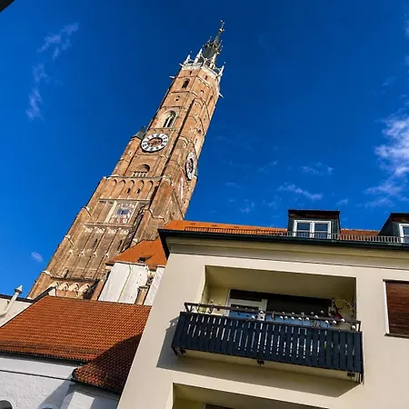 Historisches Altstadthaus Fuer Bis Zu 10 Gaeste 펜션 란츠후트